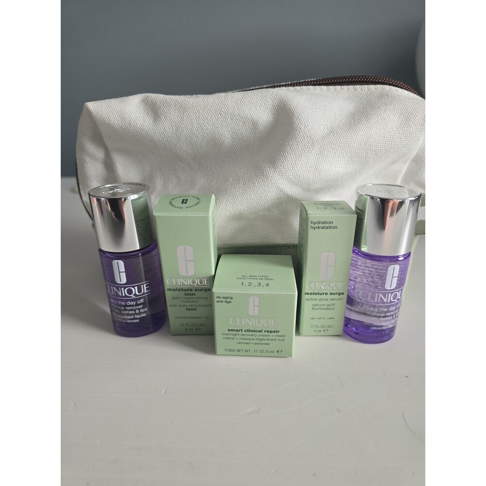 Clinique Moisture Surge Minis Bundle w/Bag NEW